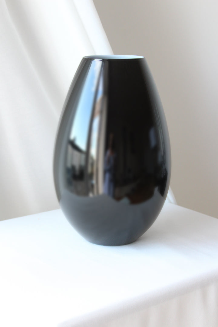 Holmegaard - Vase 'Cocoon', schwarz