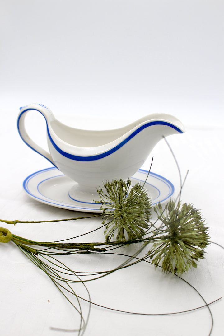 Villeroy & Boch - Saucenschüssel mit blauem Rand