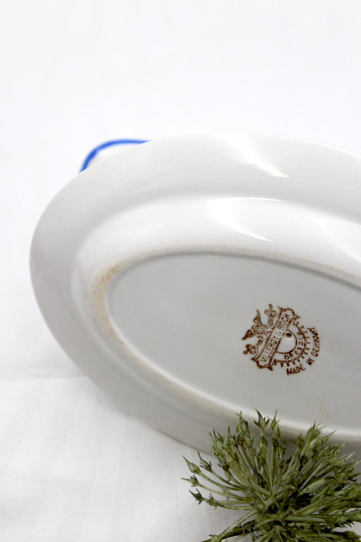 Villeroy & Boch - Saucenschüssel mit blauem Rand