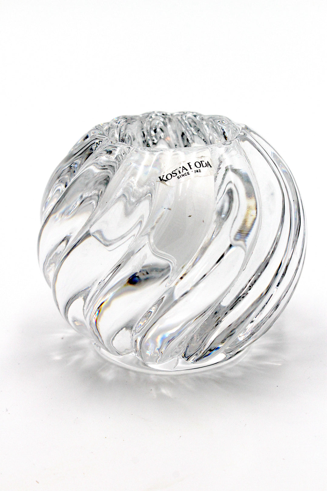 Kosta Boda - Fyrfadsstage, Swirl