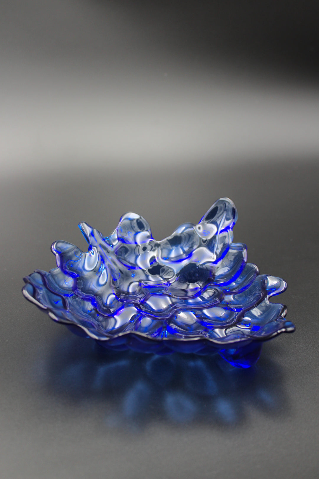 Vintage - Glasschale „Grape“.