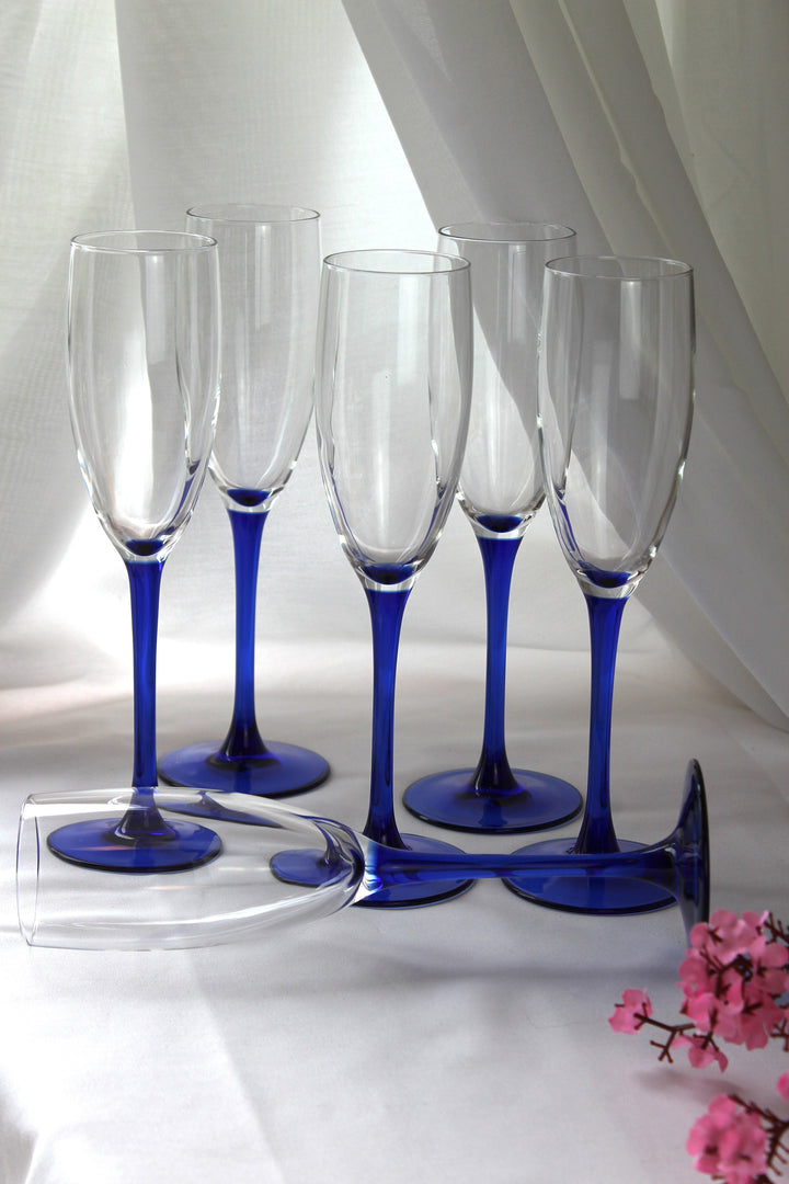 Luminarc - Champagnerglas, blau
