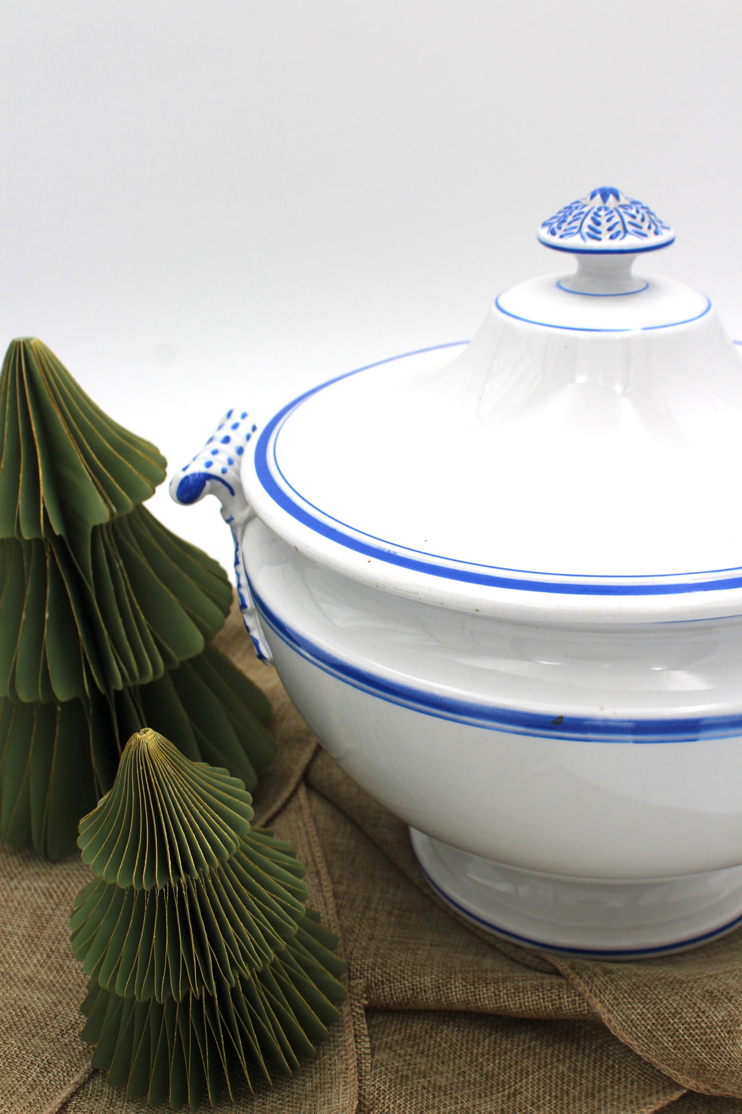 Villeroy & Boch - Terrine, blauer Rand
