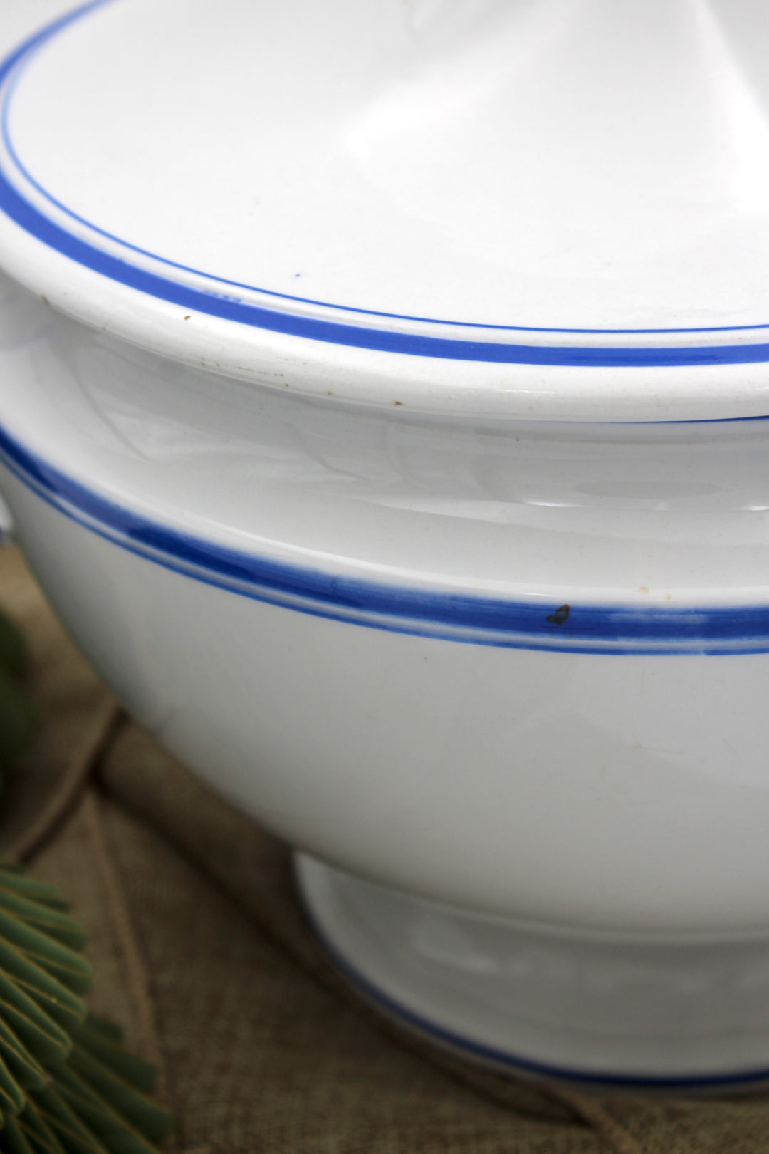Villeroy & Boch - Terrine, blauer Rand