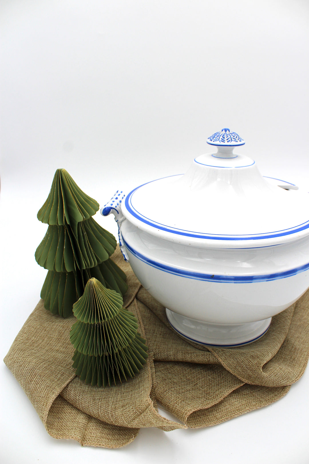 Villeroy & Boch - Terrine, blauer Rand