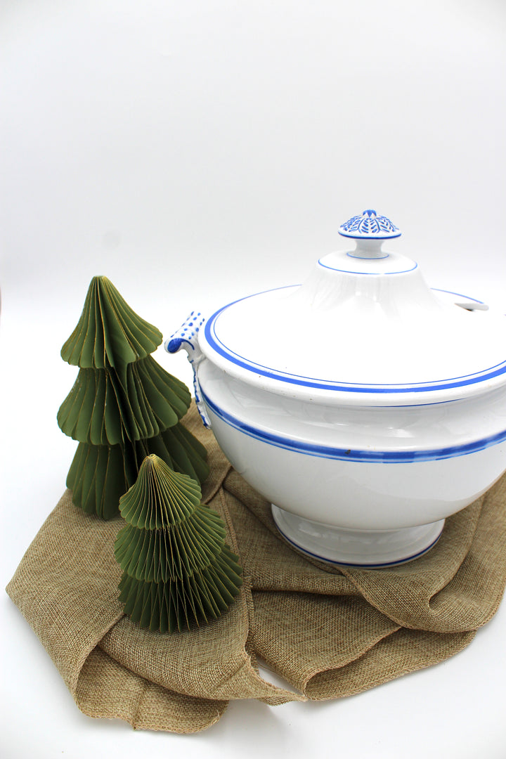 Villeroy & Boch - Terrine, blauer Rand