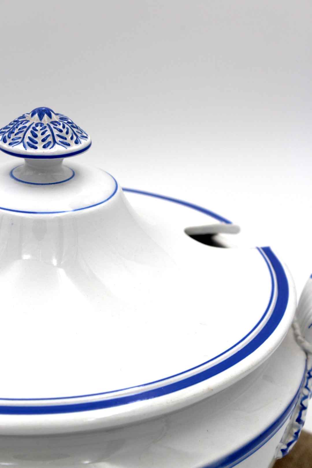 Villeroy & Boch - Terrine, blauer Rand