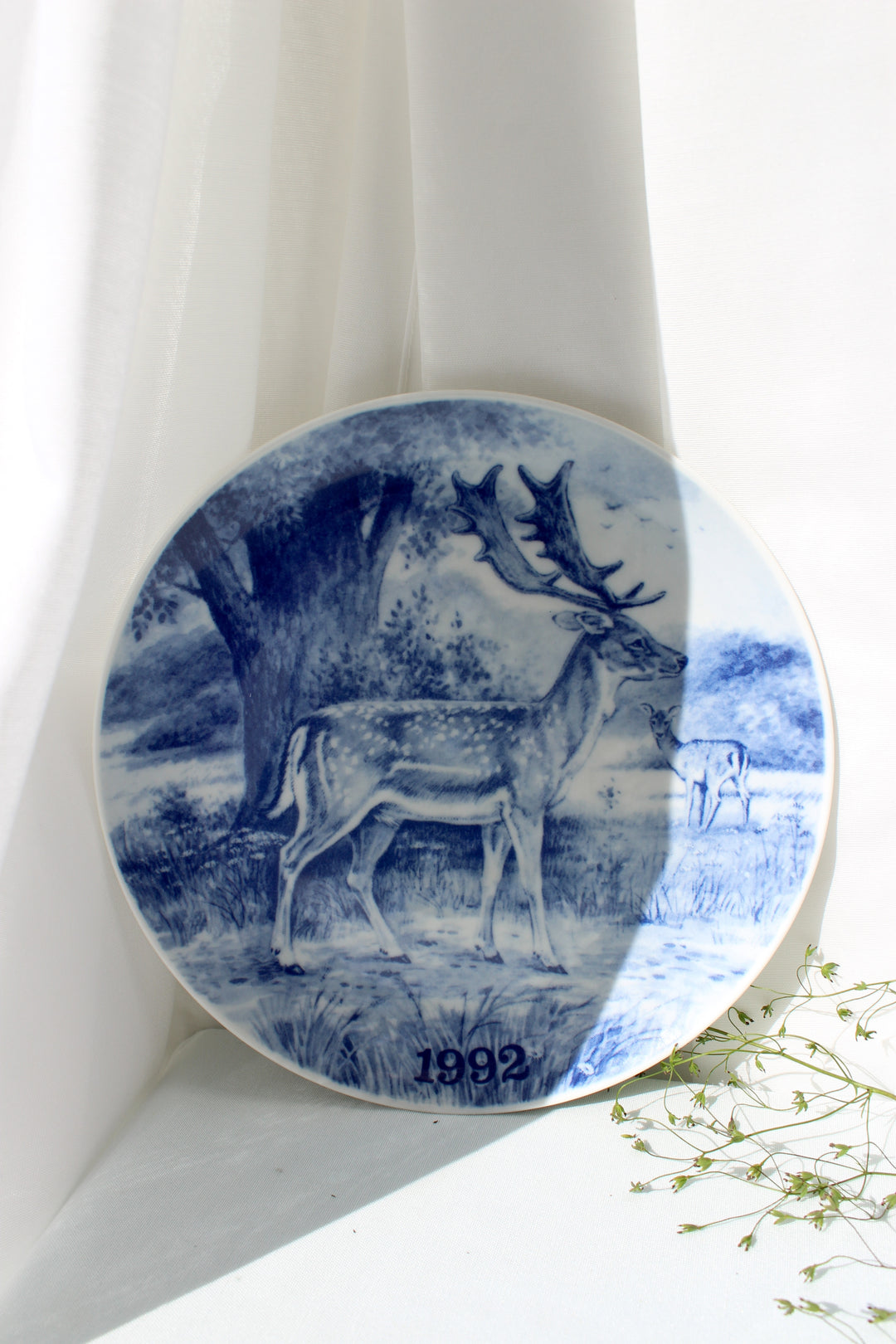 Tove Svendsen - Original Hunting Plate, 1992, Fallow Deer