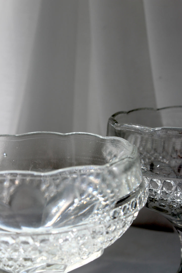 Vintage – Glasplatte, klares Glas