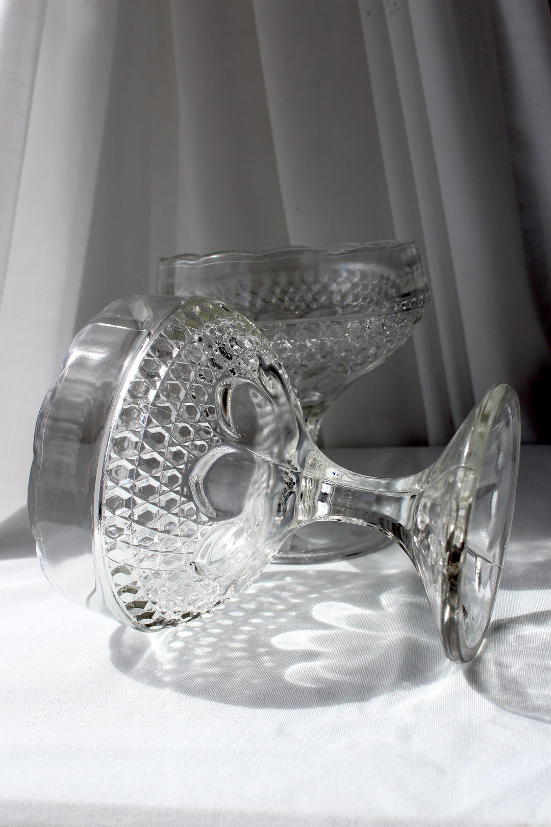Vintage – Glasplatte, klares Glas