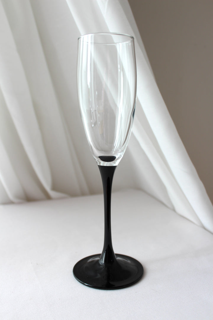 Luminarc - Champagnerglas, schwarz