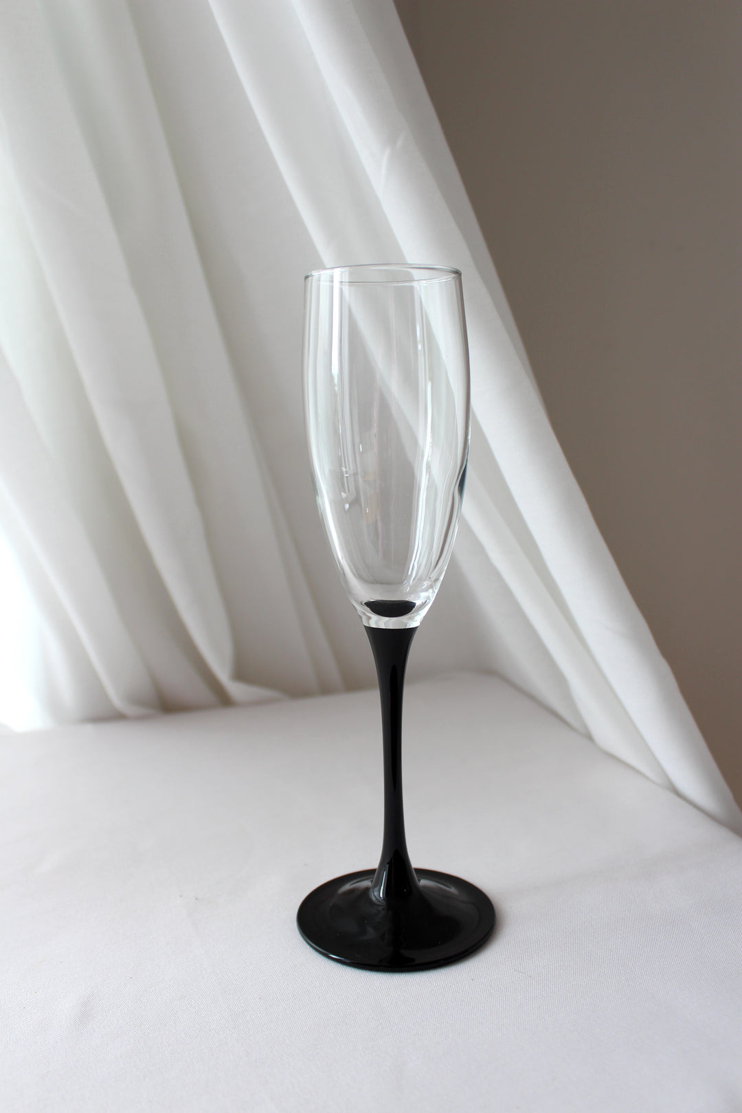 Luminarc - Champagnerglas, schwarz