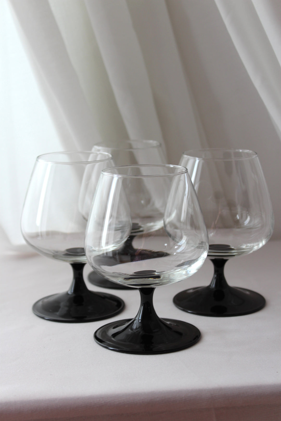Luminarc - Cognacglas, schwarz
