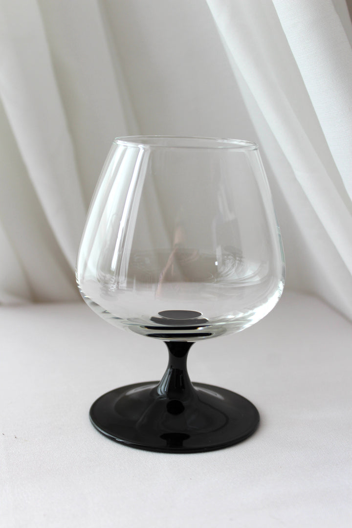 Luminarc - Cognacglas, schwarz