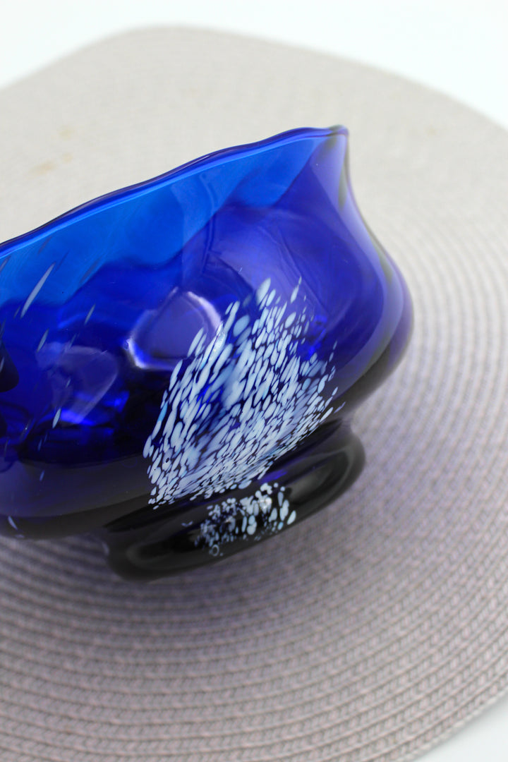 Vintage - Schale 'Swirl', blau