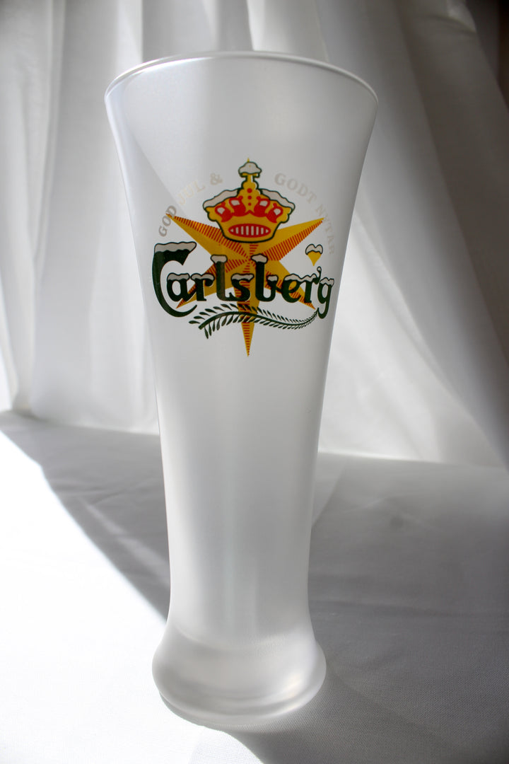 Carlsberg - Bierglas „Merry Christmas & Happy New Year“.