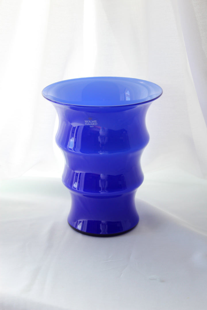 Holmegaard - Vase 'Karen Blixen', Kobaltblau