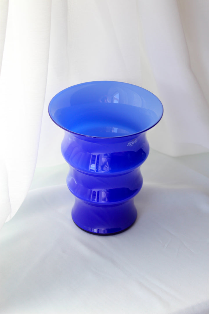 Holmegaard - Vase 'Karen Blixen', Kobaltblau
