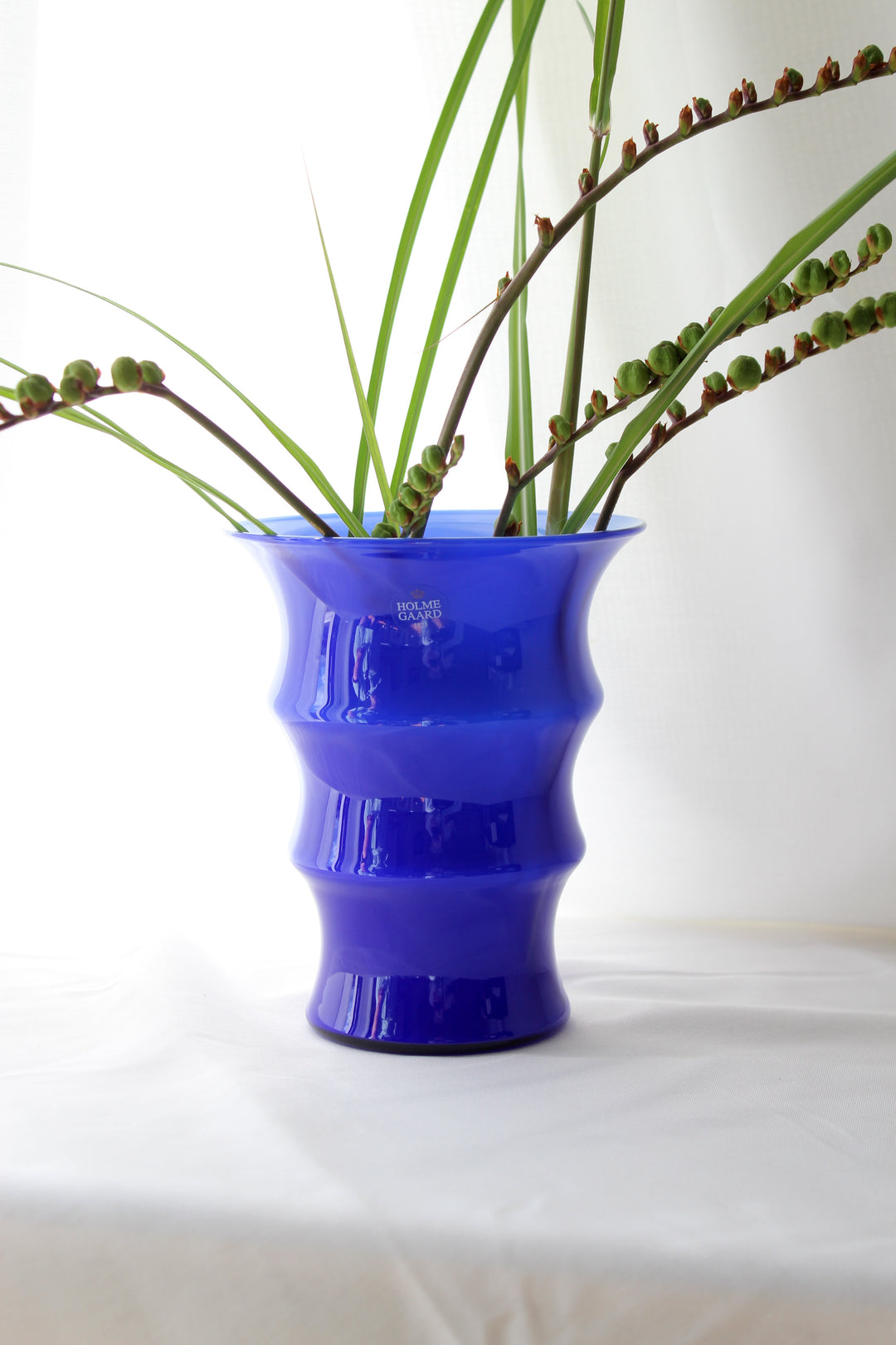 Holmegaard - Vase 'Karen Blixen', Kobaltblau