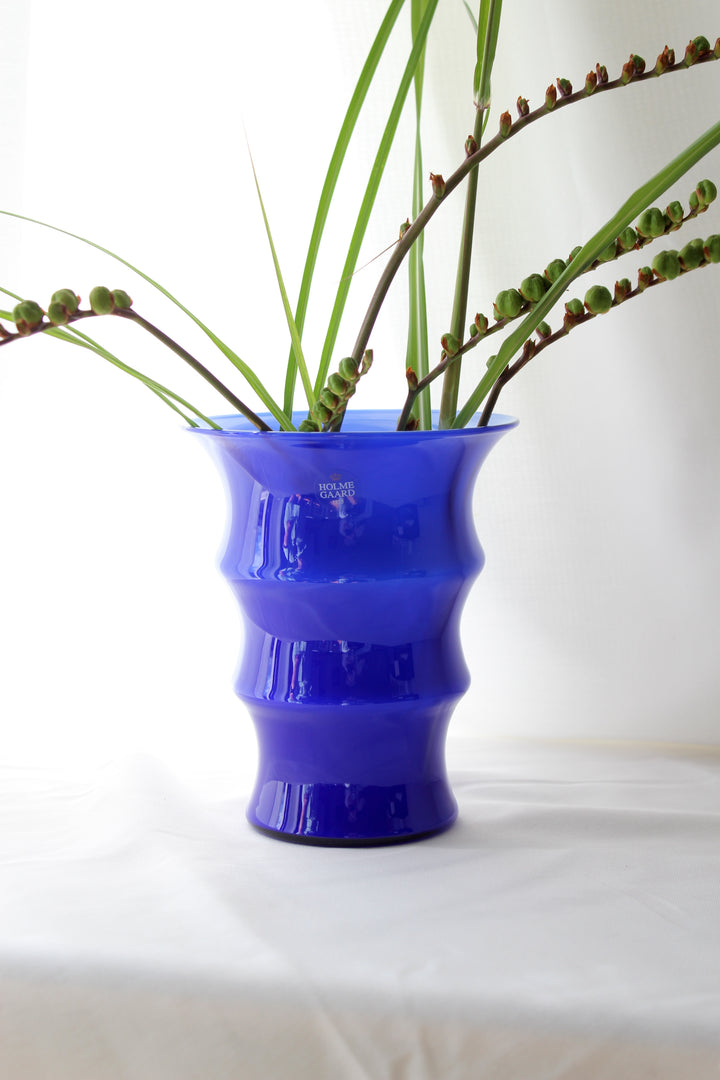 Holmegaard - Vase 'Karen Blixen', Kobaltblau