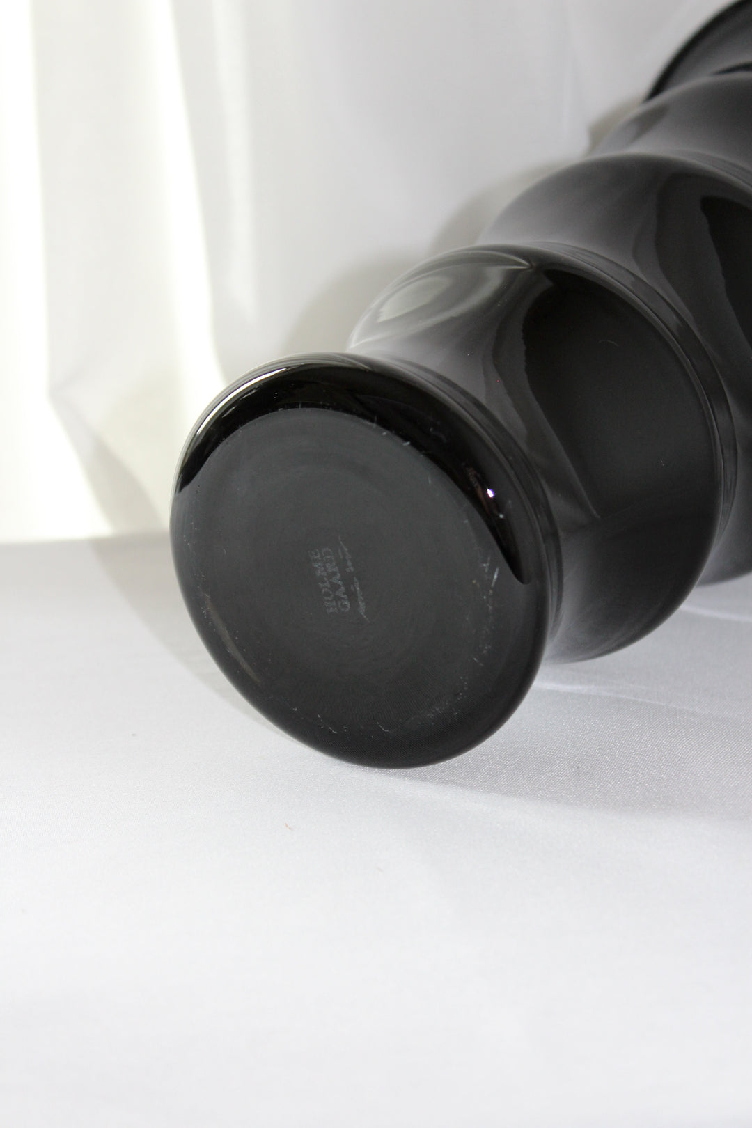 Holmegaard - Vase 'Karen Blixen', schwarz