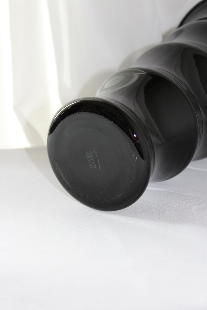 Holmegaard - Vase 'Karen Blixen', schwarz