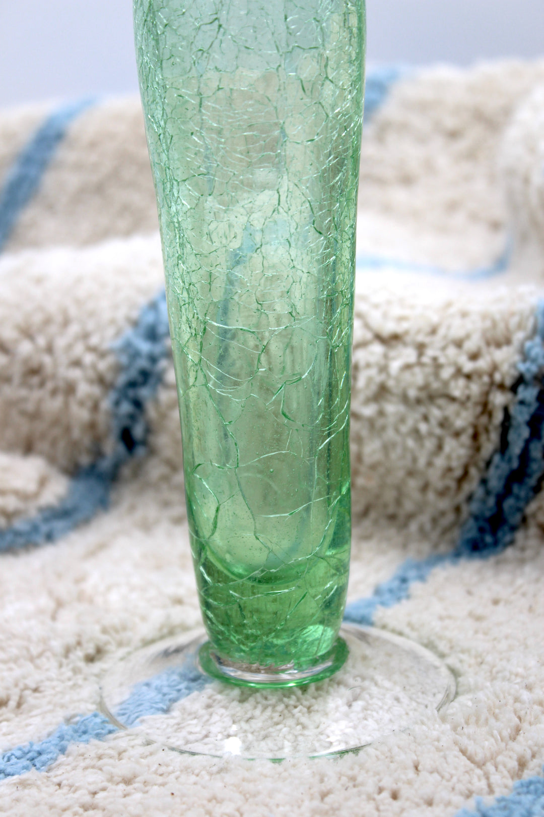 Vintage - Grüne rissige Vase