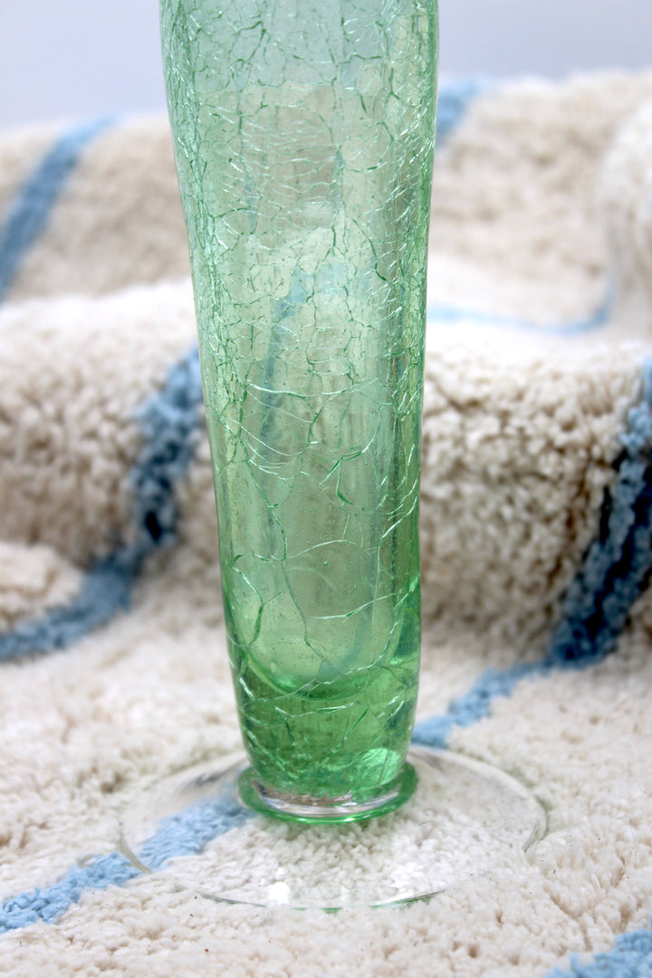Vintage - Grüne rissige Vase