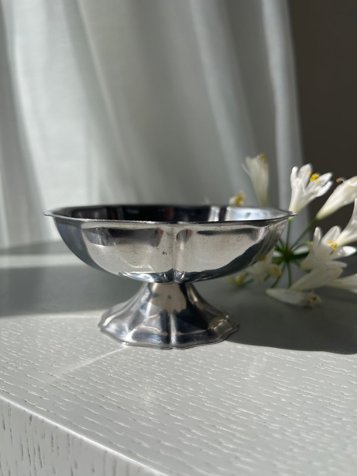 smuk vintage “sølvbelagt” bonbon-skål dessertskåle