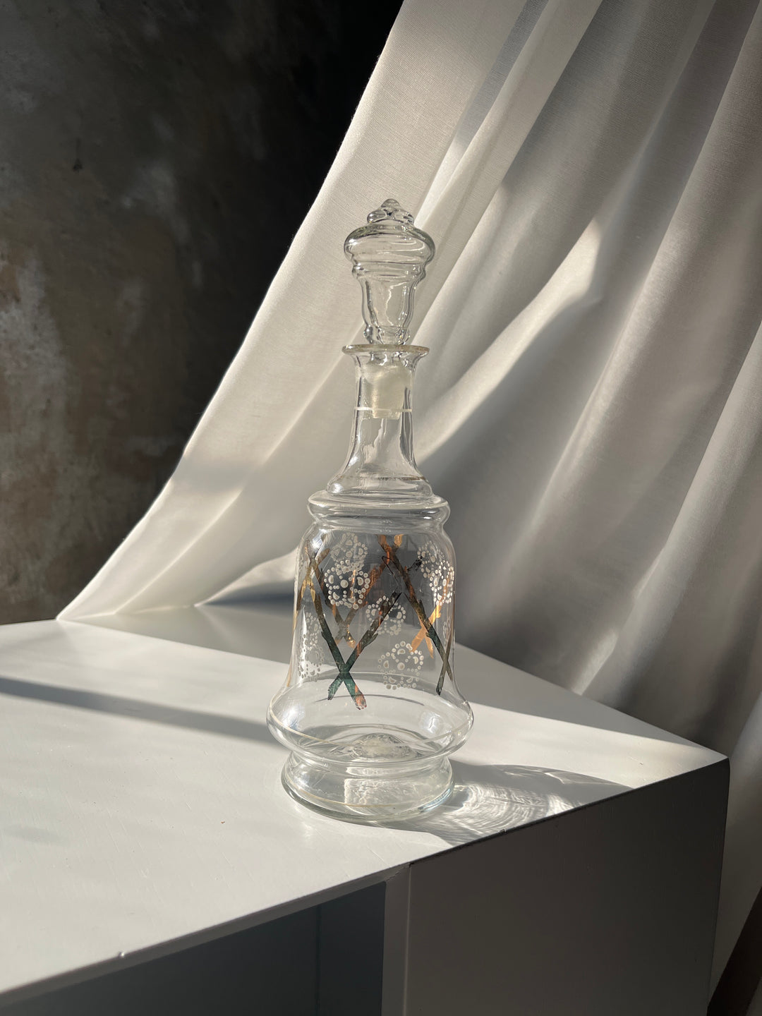 Elegant vintage vin- eller spirituskaraffel