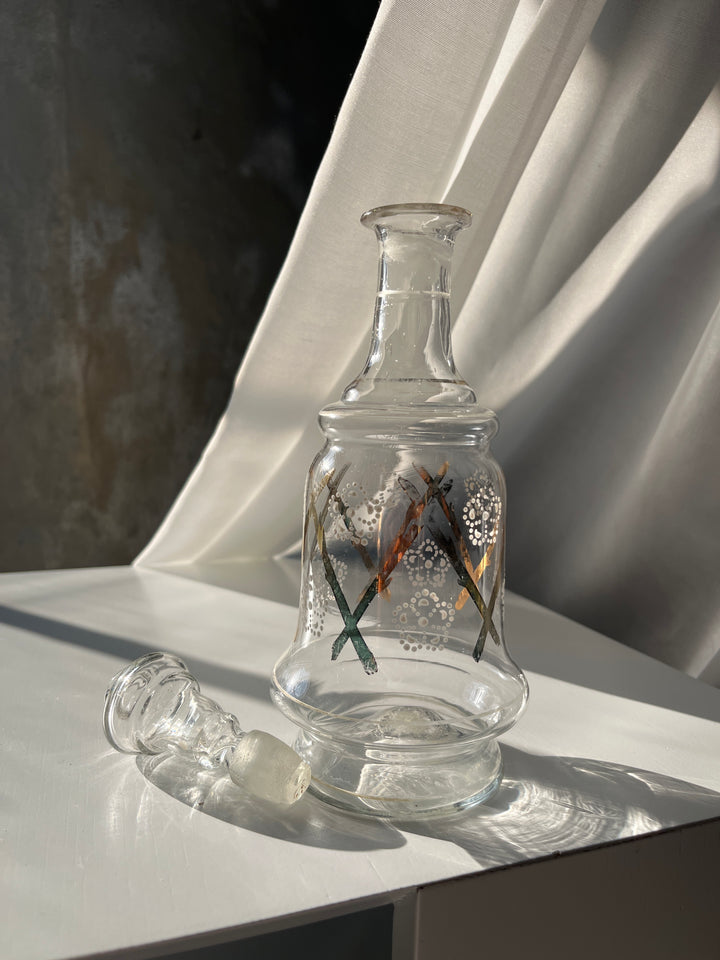 Elegant vintage vin- eller spirituskaraffel