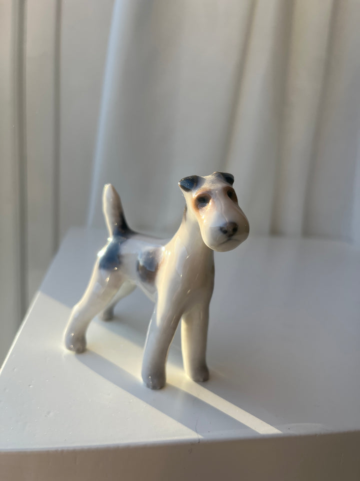 Royal Copenhagen - Hund , ruhåret terrier.
