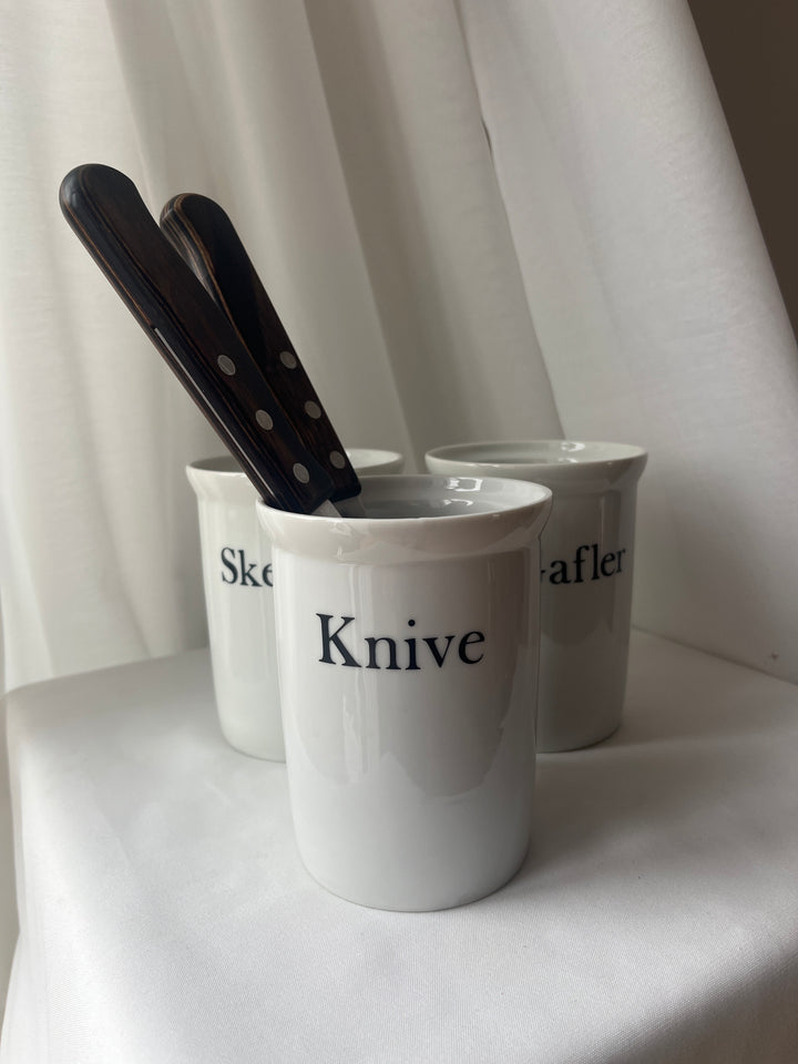 Bestik beholdere kniv, gaffel og skeer