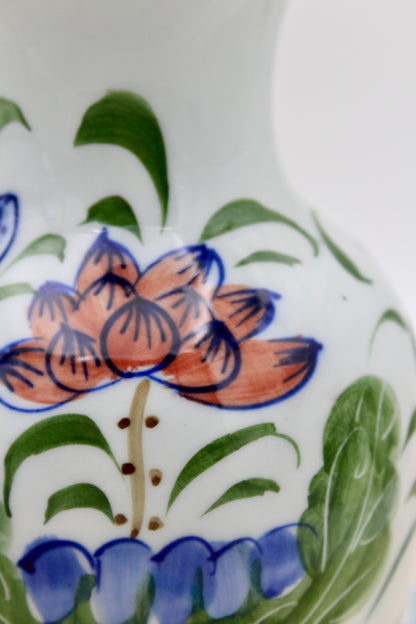 Porcelænvase - Blomstret