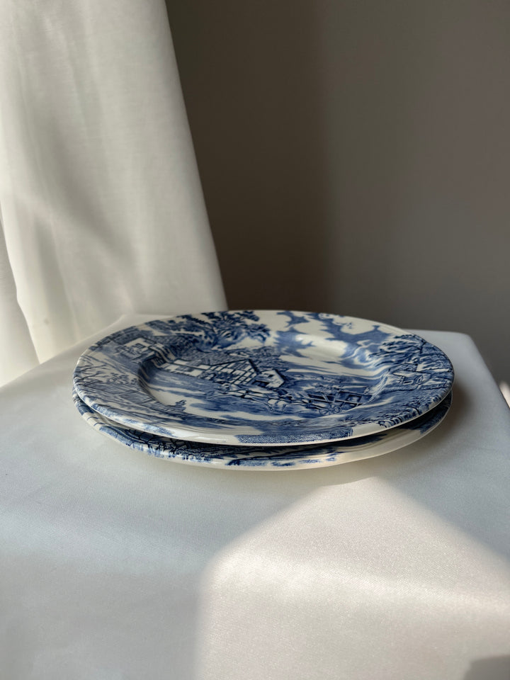 Vintage Tallerken - Lune Ville France , English style- The Copperfield”.