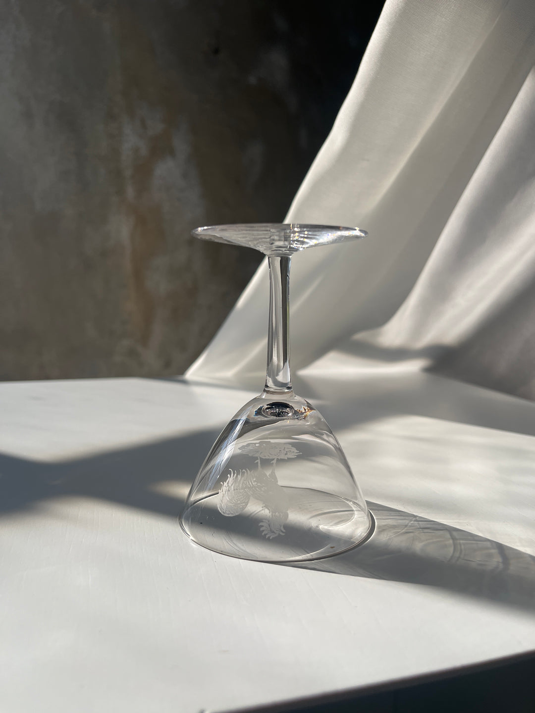 Vintage - 'Rooster' liqueur glass