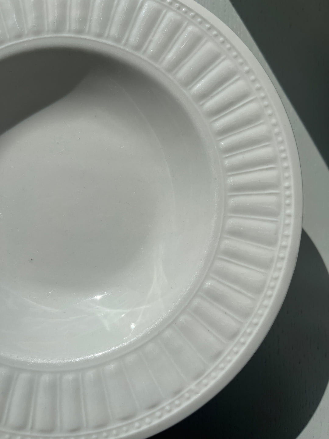 Tallerken dyb, creme - 6 stk