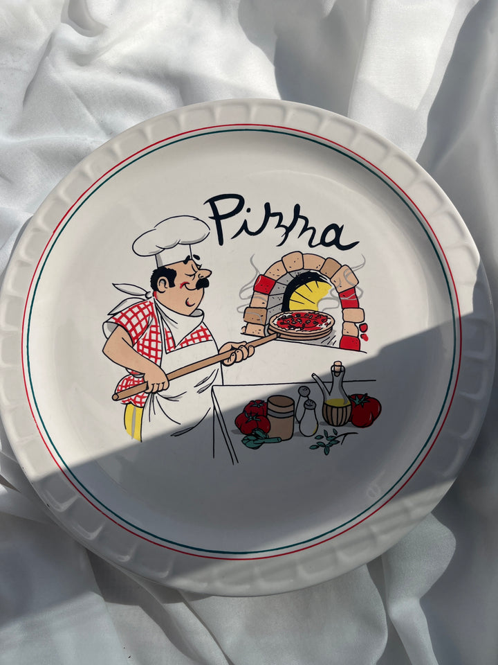 Retro pizzatallerken