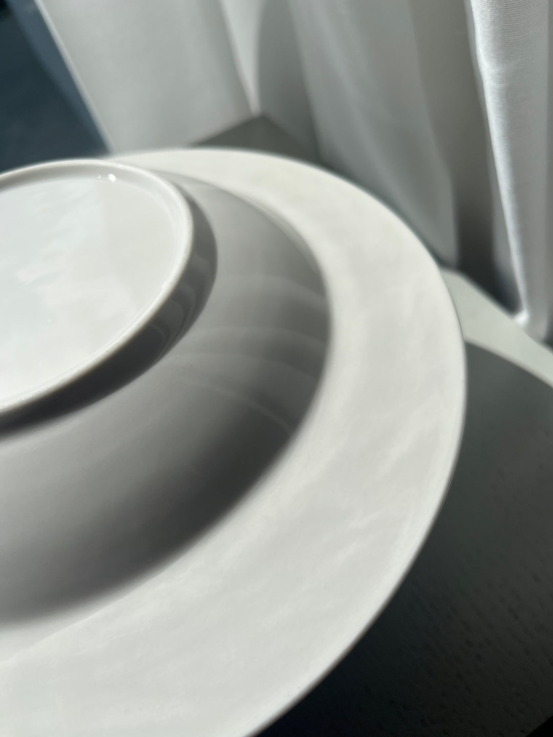 Tallerken dyb, creme - 6 stk
