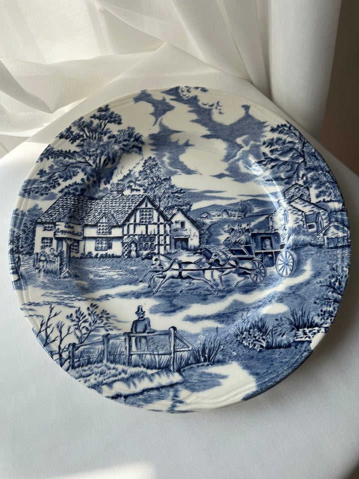 Vintage Tallerken - Lune Ville France , English style- The Copperfield”.