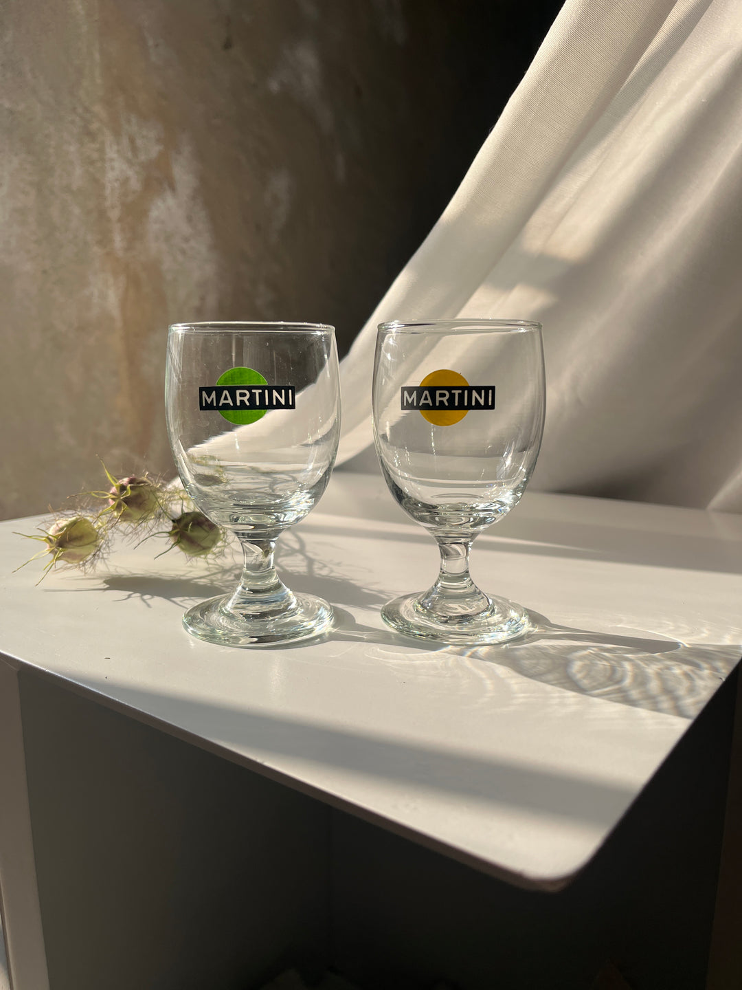 Martini glas , Retro 2 stk