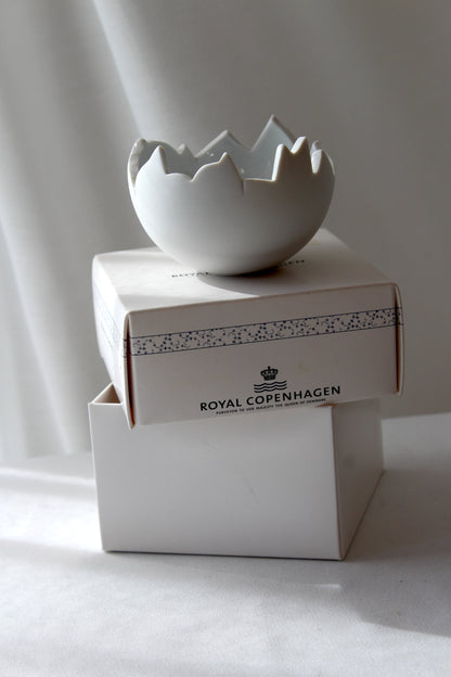 Royal Copenhagen - 'Globe' skål, hvid