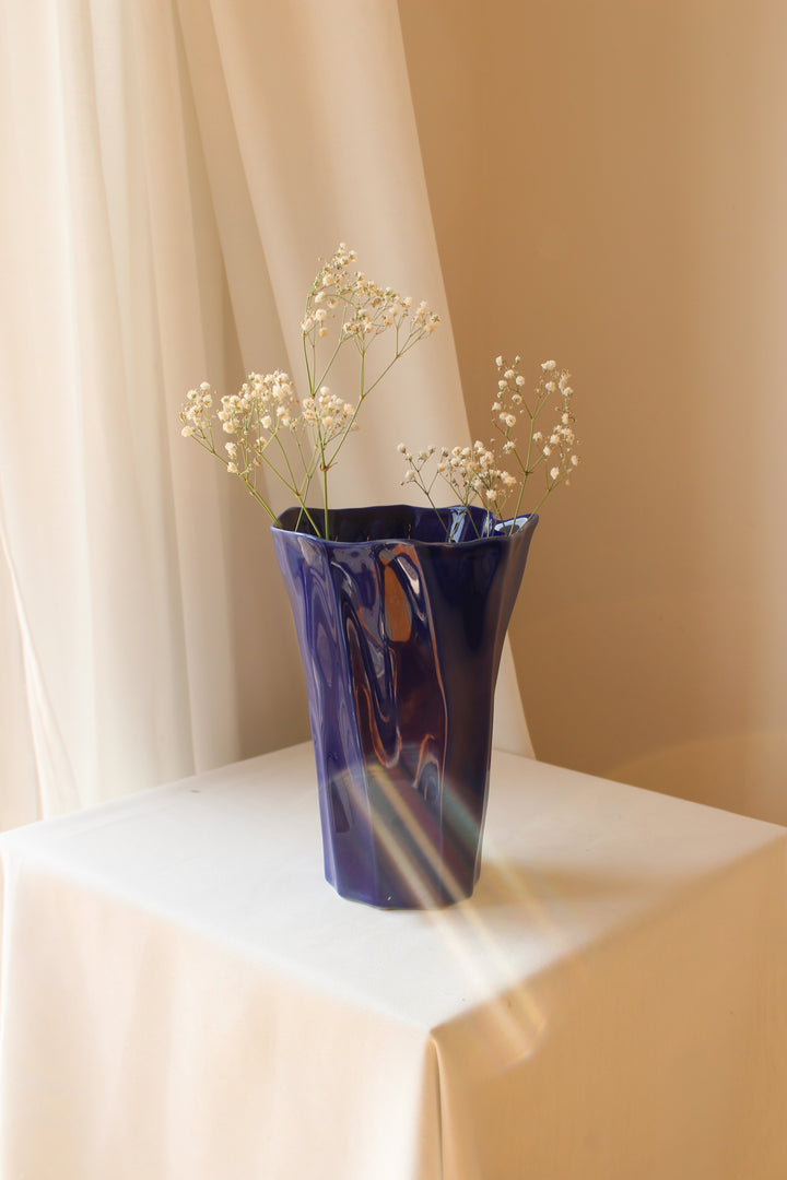 Ole Kortzau Vase, Blue