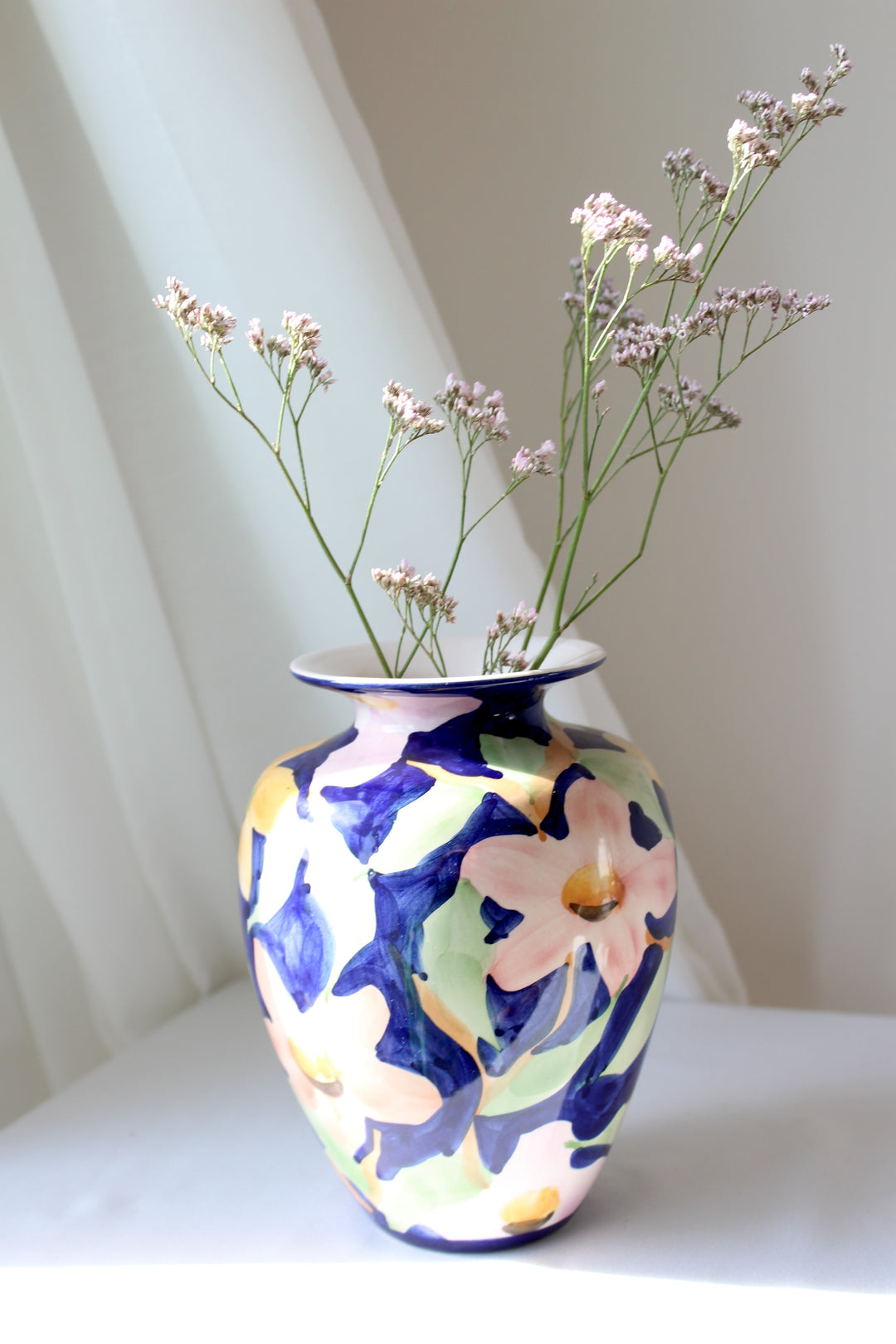 Flos - Håndmalet vase