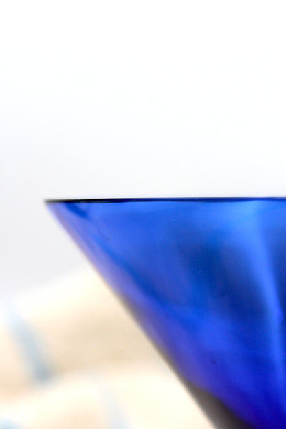 Blue glass top
