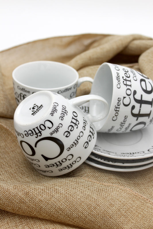 Galzone Denmark - Coffee cup and saucer set, 3 pcs.