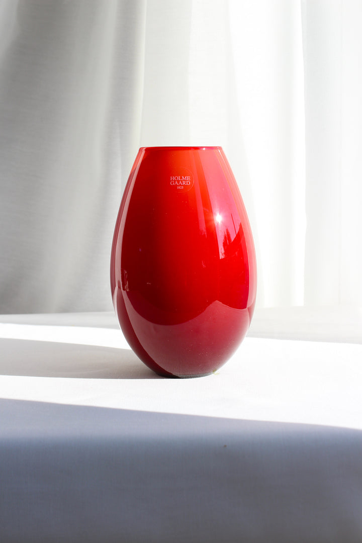 Holmegaard - 'Cocoon' vase, rød