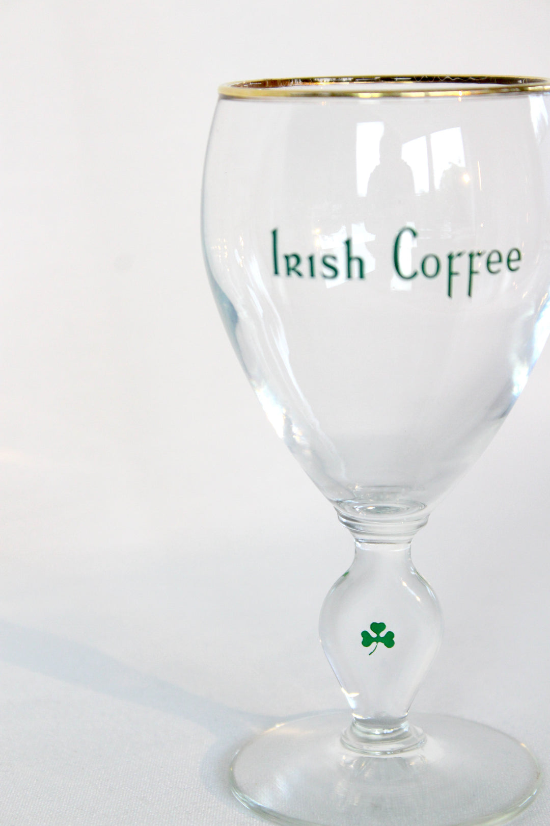 Vintage - 'Irish coffee' med guldkant