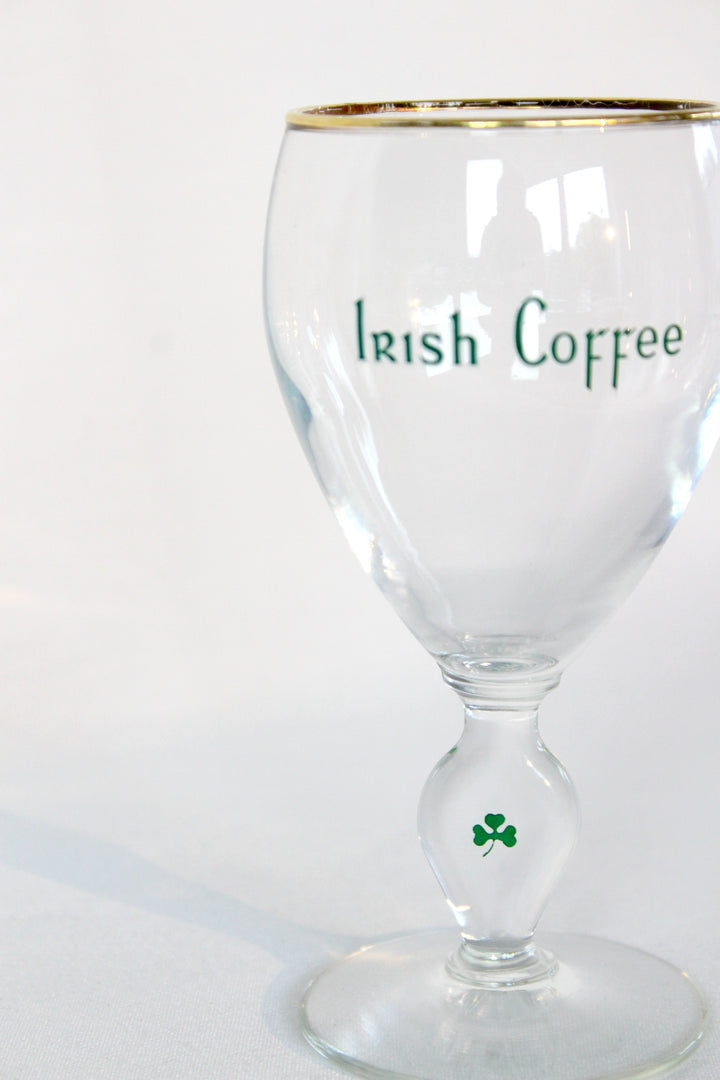 Vintage - 'Irish coffee' med guldkant