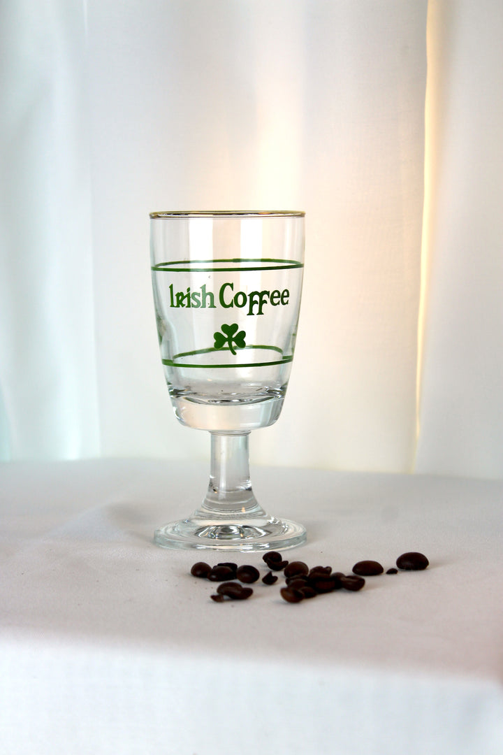 Irish Coffee glas med guldkant